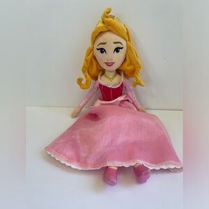 Disney Sleeping Beauty Aurora Plush Stuffed Doll Pink Princess 19” Stuffy Pink